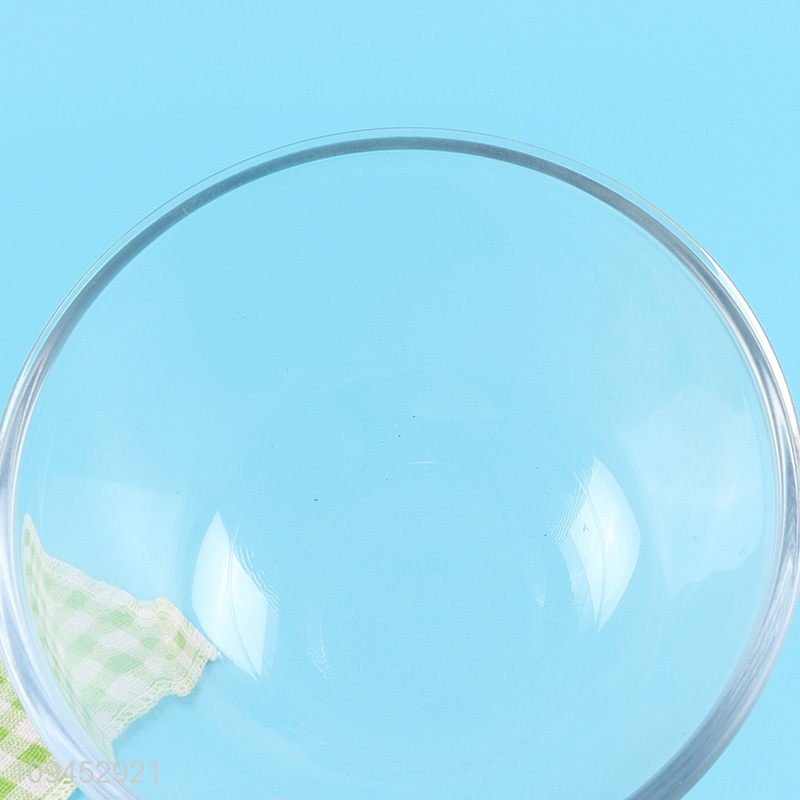 Latest products clear round glass bowl for home restaurant
