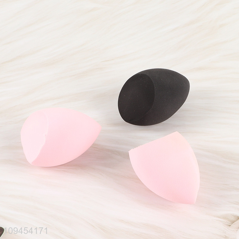 Hot sale cosmetic makeup puff set with holder