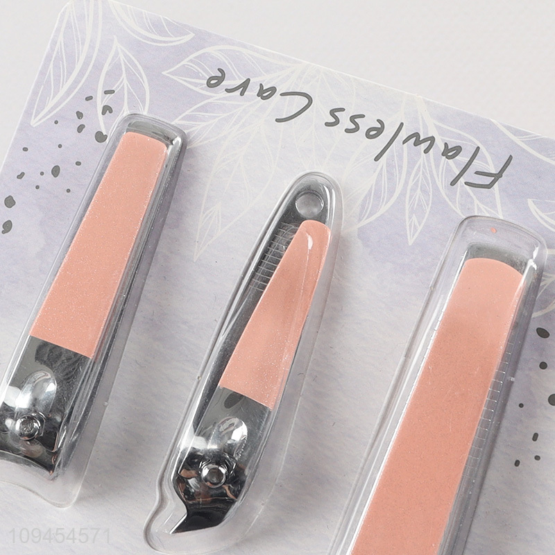 Top products 3pcs multi size nail clipper kit