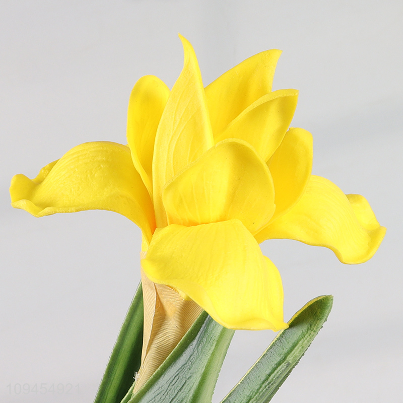 Hot selling natural artificial daffodil flower fake flower