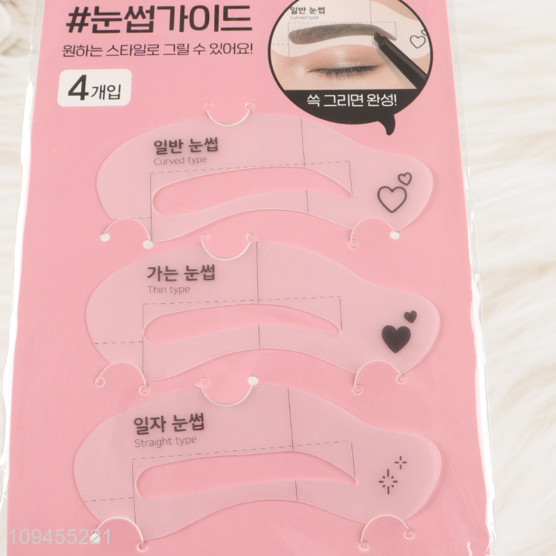 Hot sale makeup tool eyebrow stencils wholesale