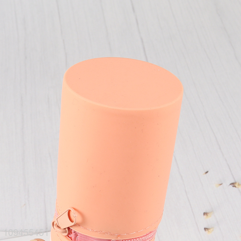 Hot sale cartoon silicone pencil bag for students