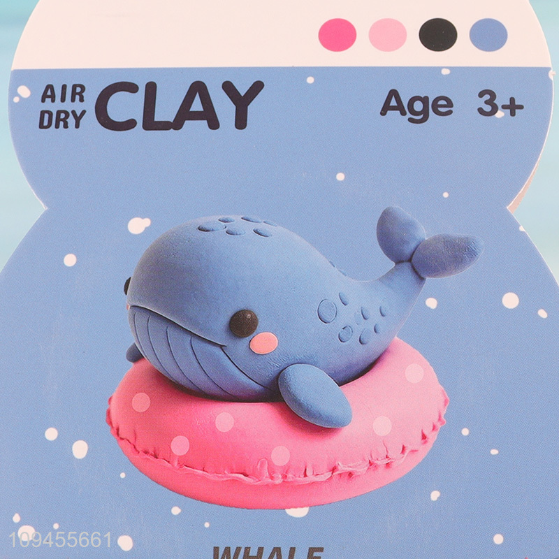 New product cartoon whale air dry sculpting clay