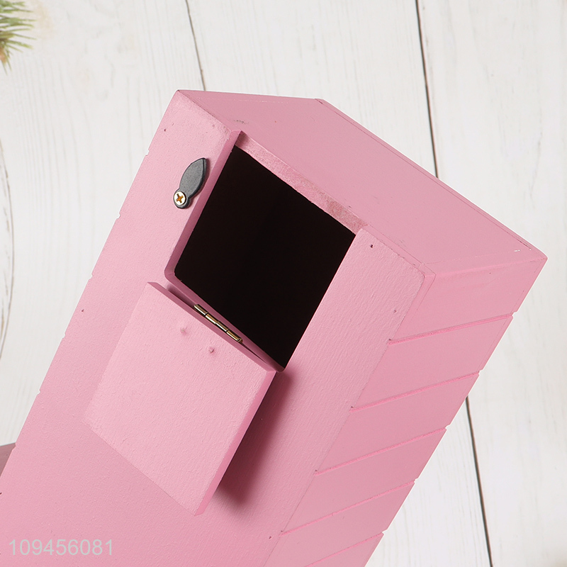New arrival pink hanging bird feeder house