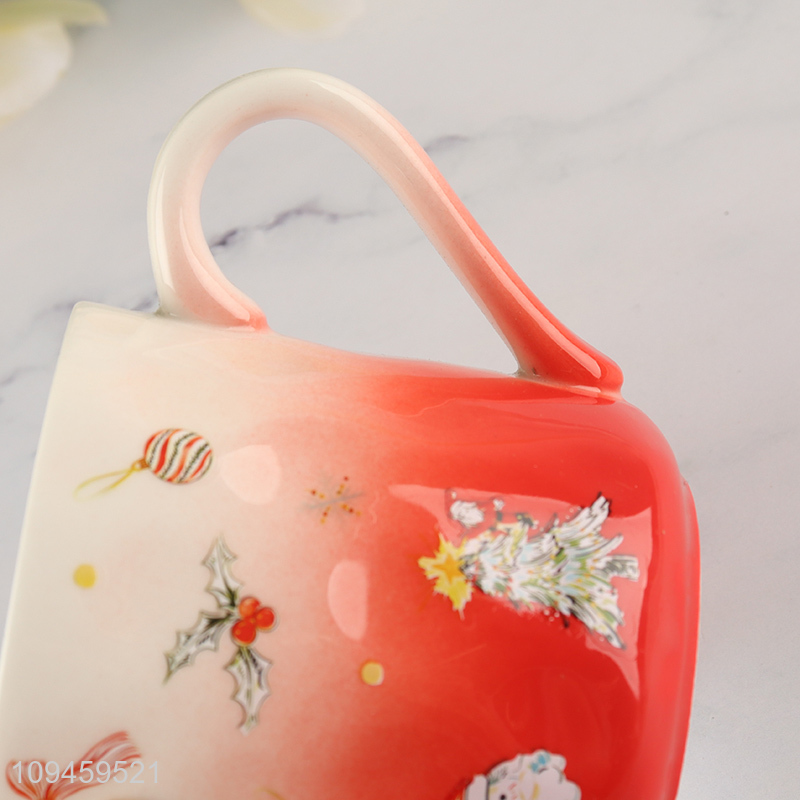 Top products christmas series ceramic water cup