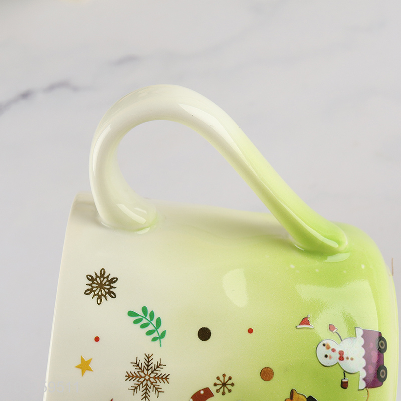 Hot selling ceramic water cup with lid