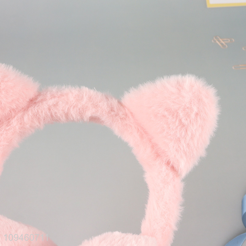 Good sale pink plush earmuffs ear warmers