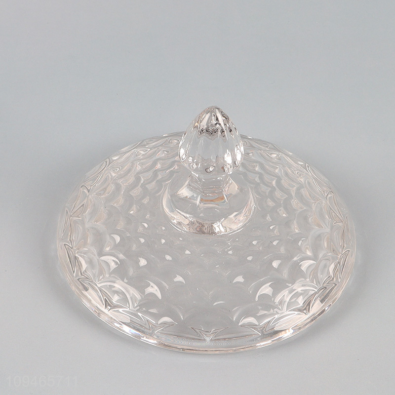 New arrival glass storage jar candy jar with lid