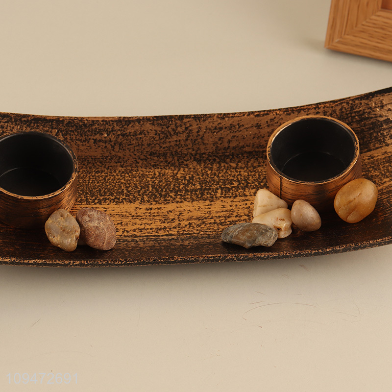 Yiwu market  home decor resin candle holder