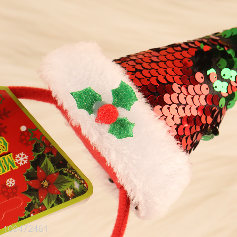 New arrival christmas hat hair hoop hair accessories