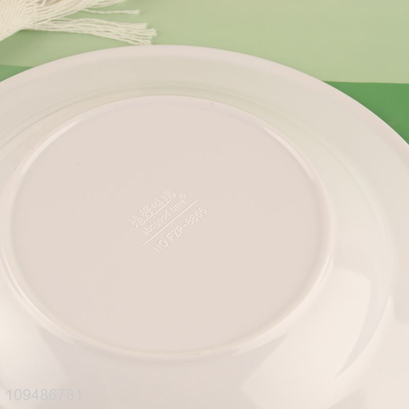 China supplier 9 inch deep plate round tableware plate