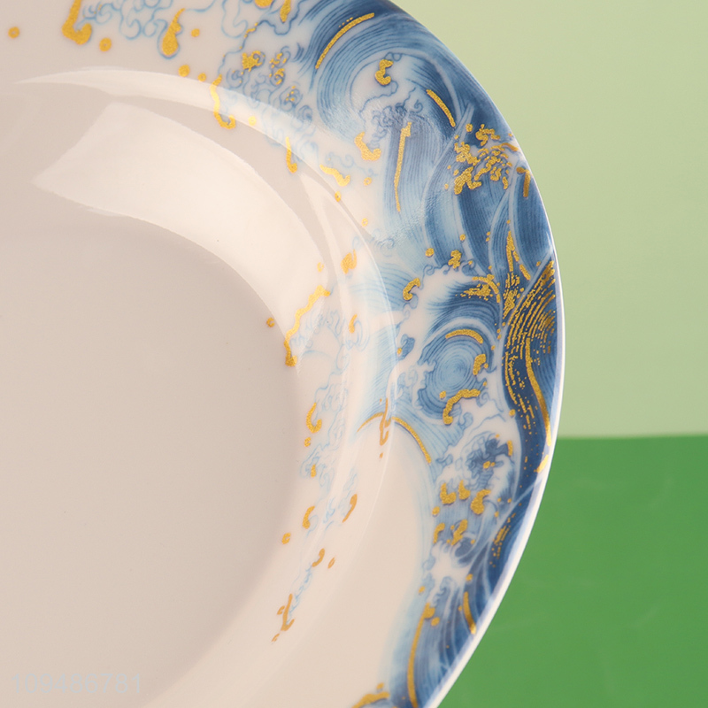 China supplier 9 inch deep plate round tableware plate