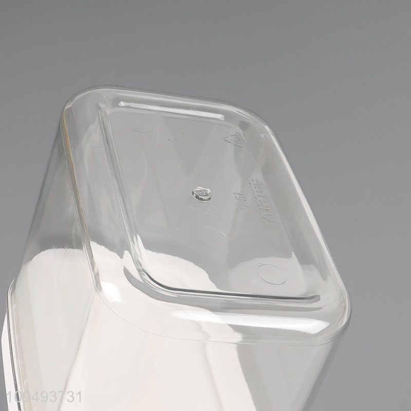 Wholesale sealed plastic storage jar with lid