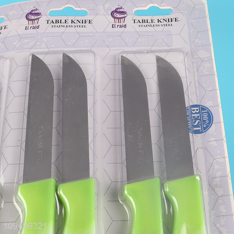 China supplier 12pcs stainless steel dinner knife set