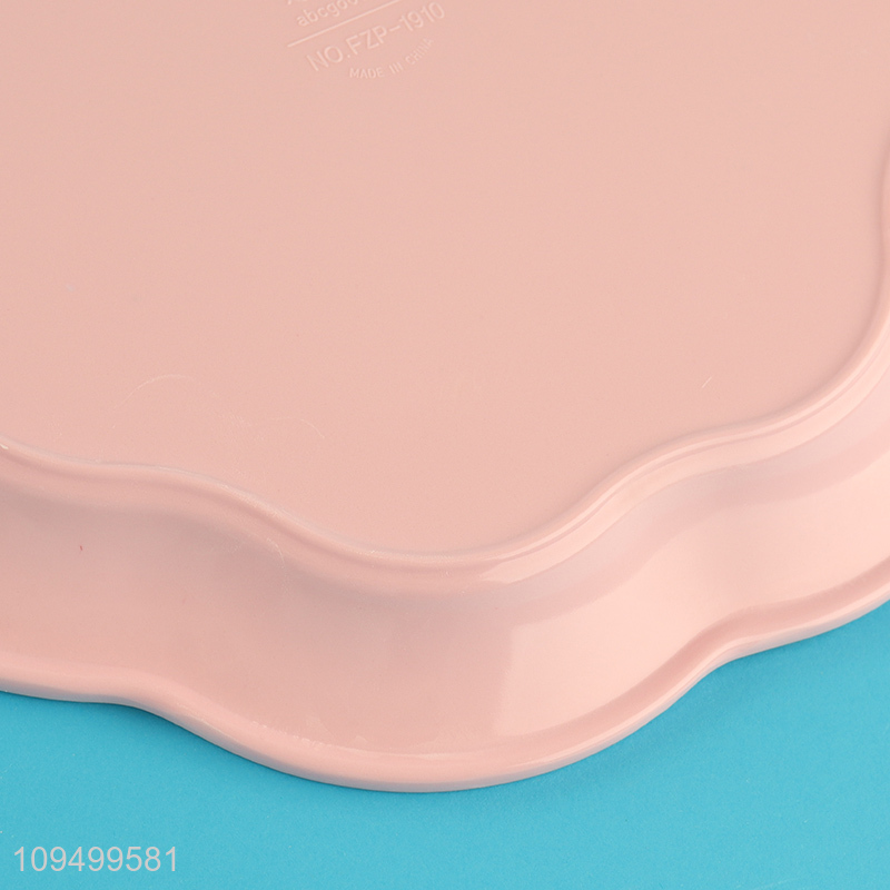 Latest products flower shape melamine plate for sale
