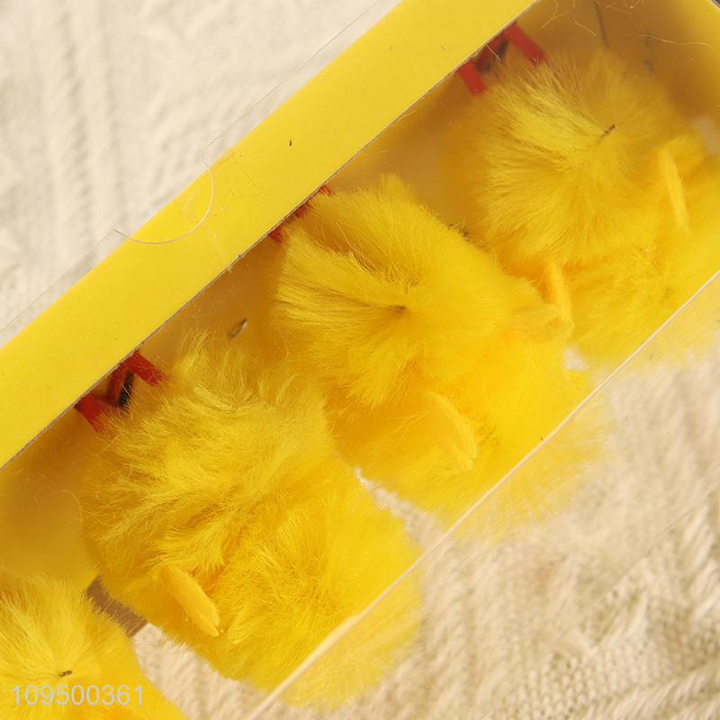 China products 4pcs Easter decoration yellow chick ornaments