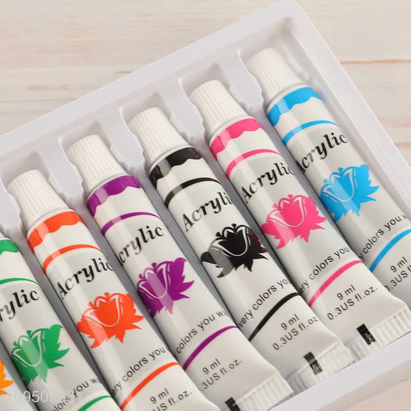 China factory 12 colors acrylic paint set