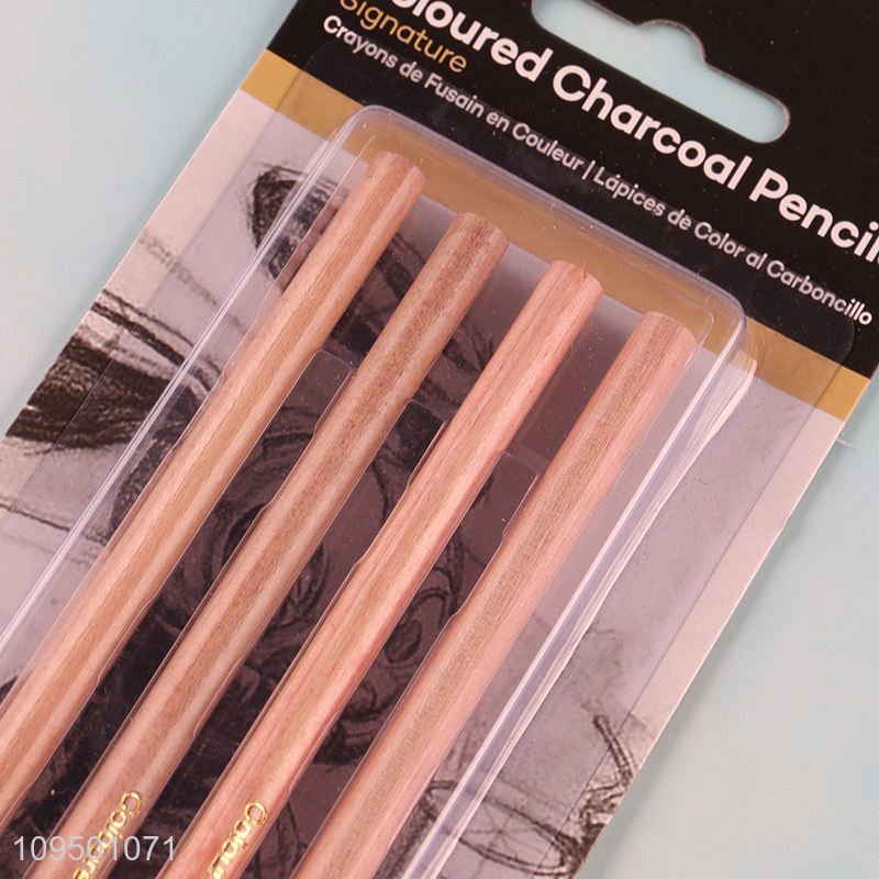 Online wholesale 3pcs colored charcoal pencils