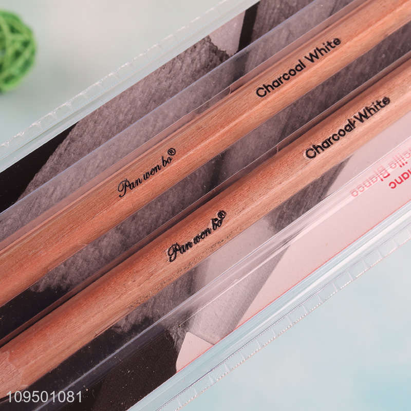 Hot products 2pcs white charcoal pencils set