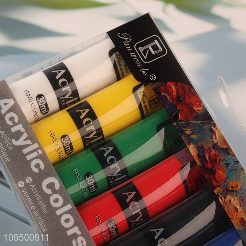Low price 6colors acrylic paint for art supplies