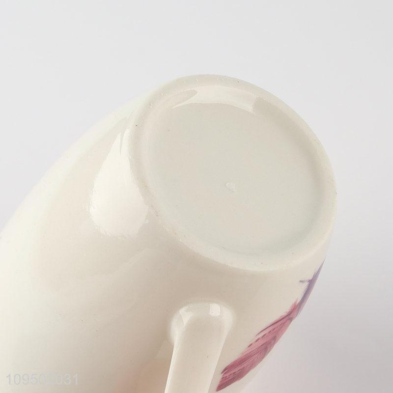 Hot sale ceramic cup drinking cup with handle