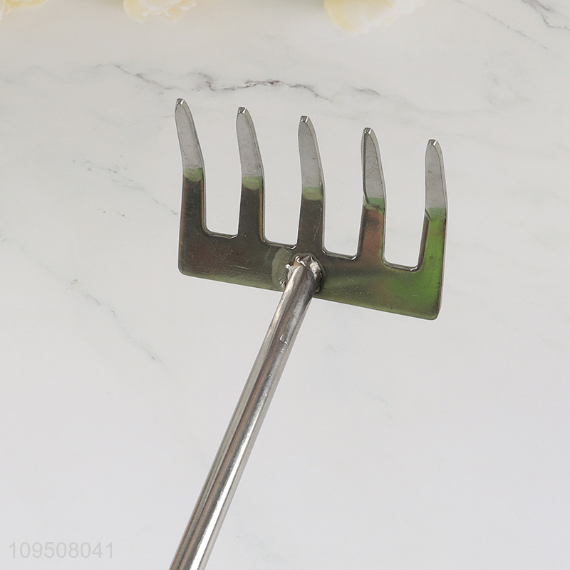 Factory supply garden tool rake with long handle