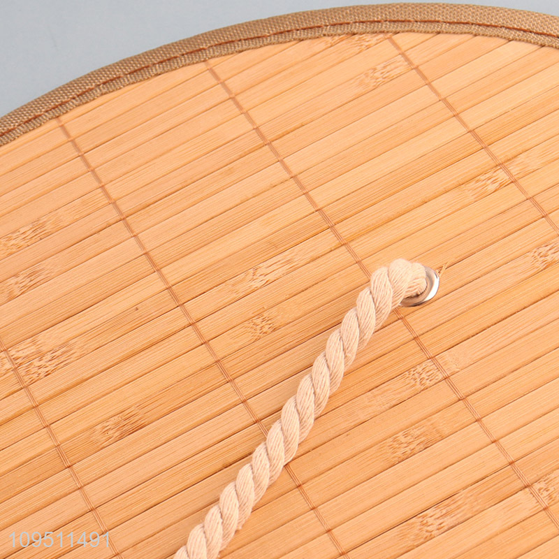 China factory round bamboo storage basket for sale