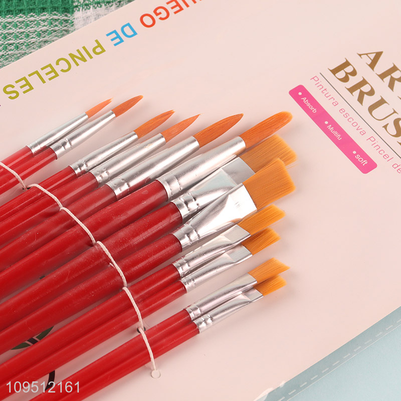 Hot products 12pcs art supplies oil painting brush set