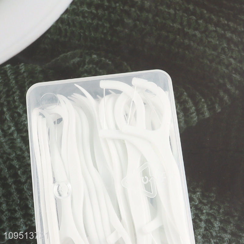 Low price high elastic 50pcs dental floss