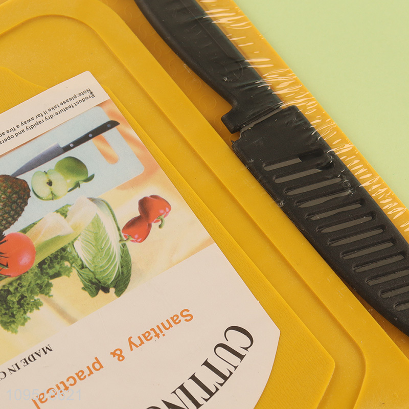 Good price cutting board chopping blocks knife set