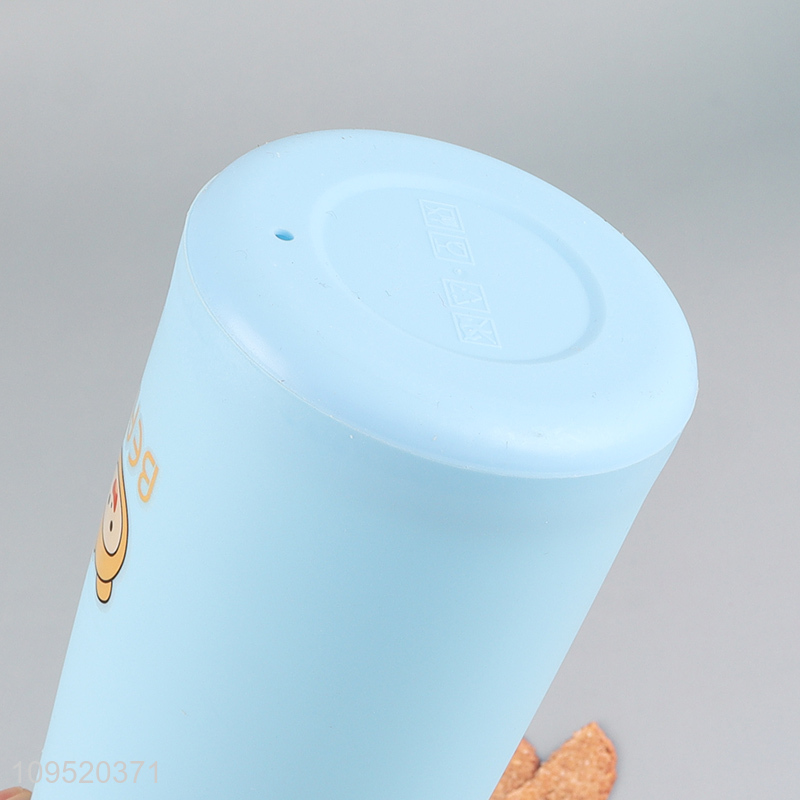 Low price cartoon glass water bottle for sale