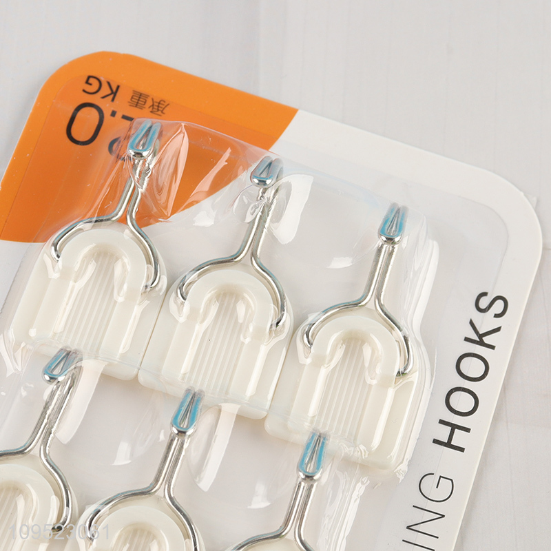 Hot sale 6pcs self adhesive hooks sticky hook