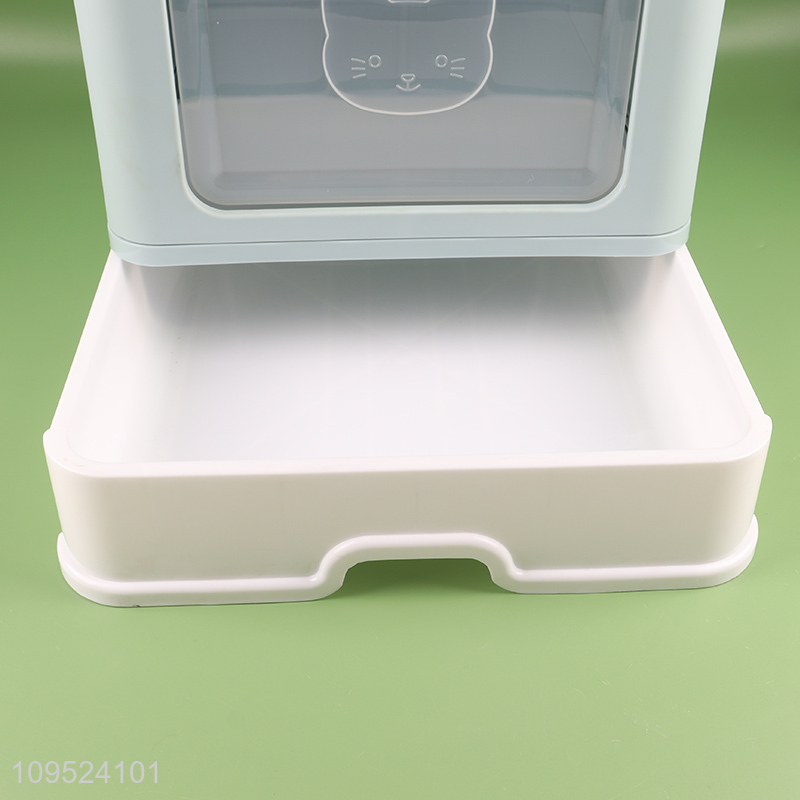 Factory direct sale portable foldable travel cat litter box