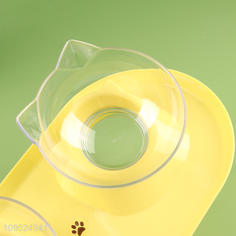 Good price anti-spill double food water bowls
