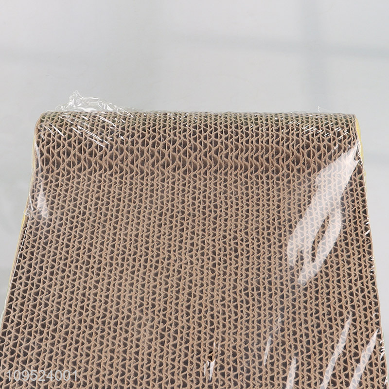 Top quality rectangular corrugated cat scratch board