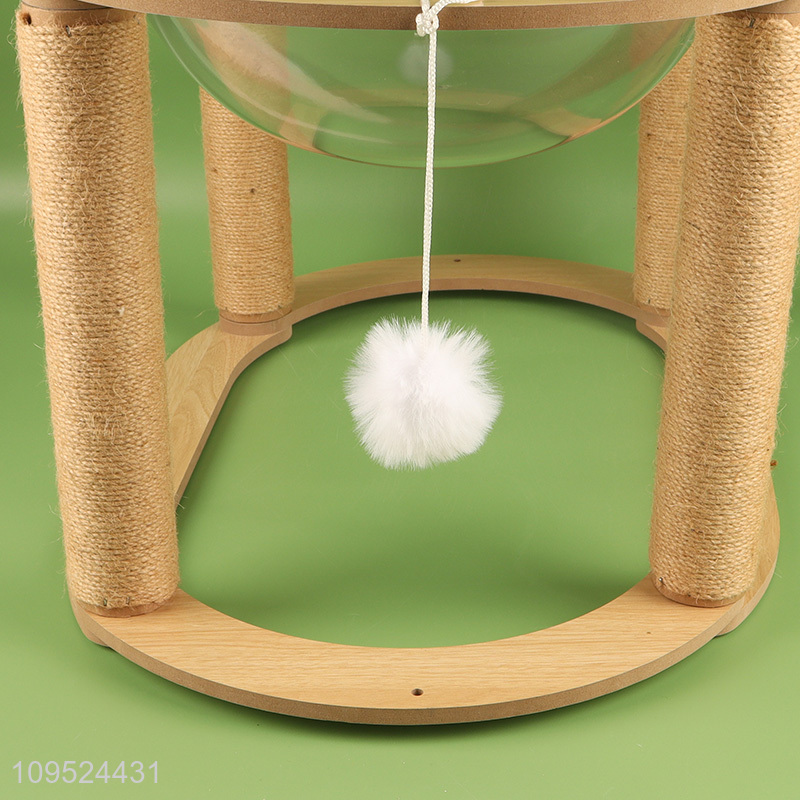 Factory price sleeping cat nest with plush ball