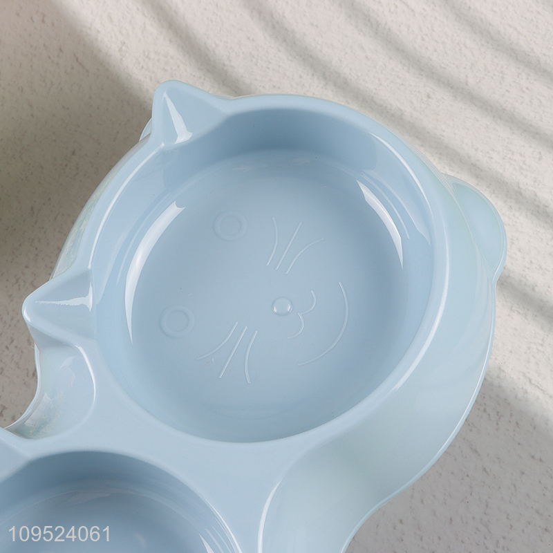 Factory price double ear cat food bowl