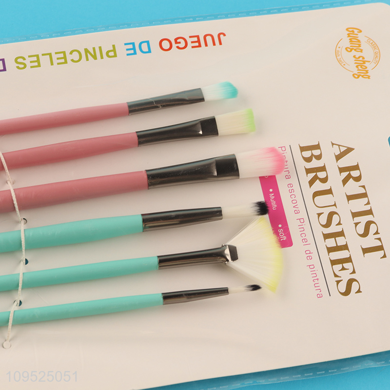 Top quality 6pcs art painting brush kit