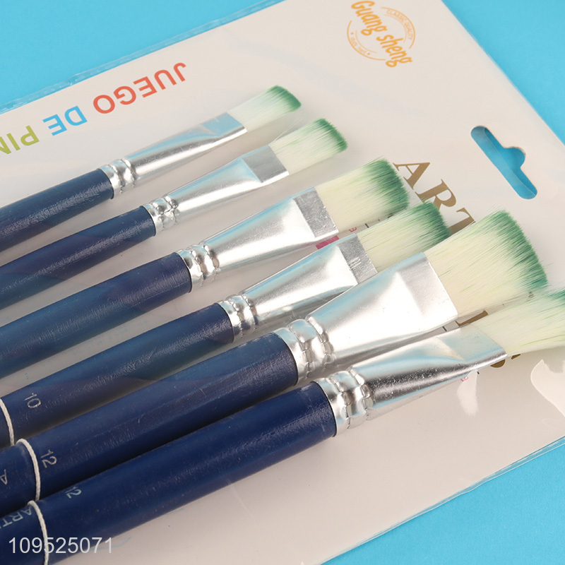 Good selling 6pcs art painting brush kit