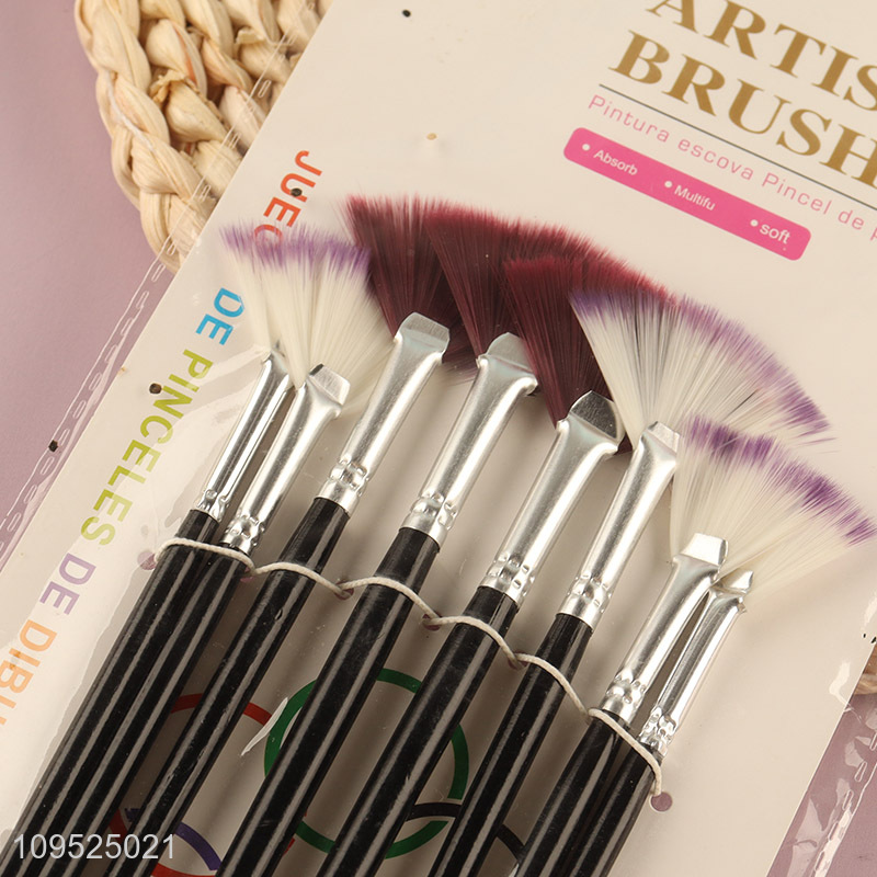 New arrival  8pcs nylon bristle drawing brush kit
