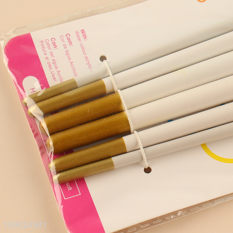 Latest products 6pcs art painting brush kit