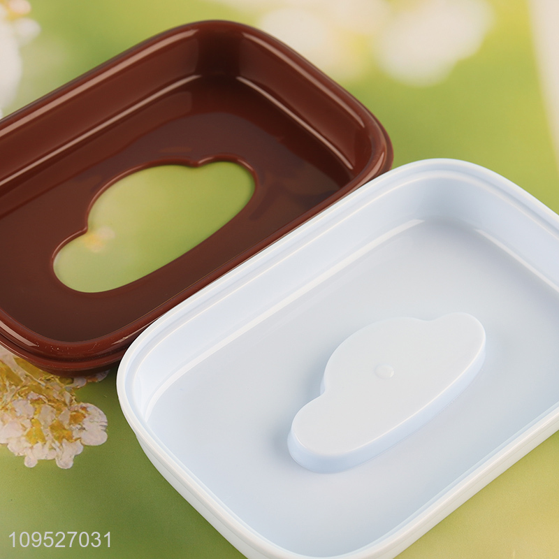 Low price bathroom accessories soap box with lid