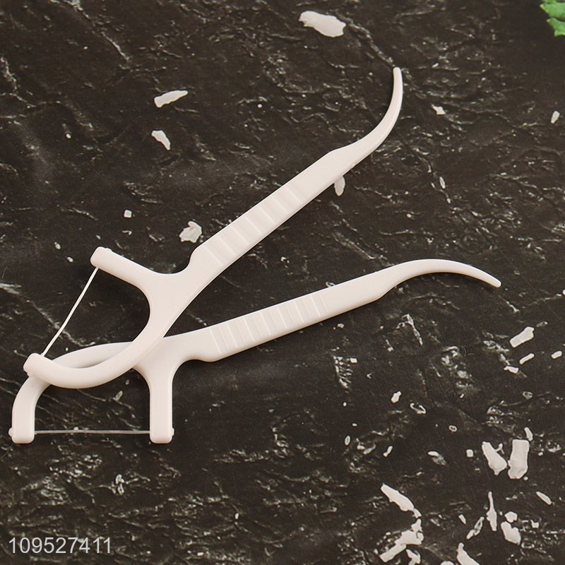 China wholesale 200pcs disposable toothpick floss
