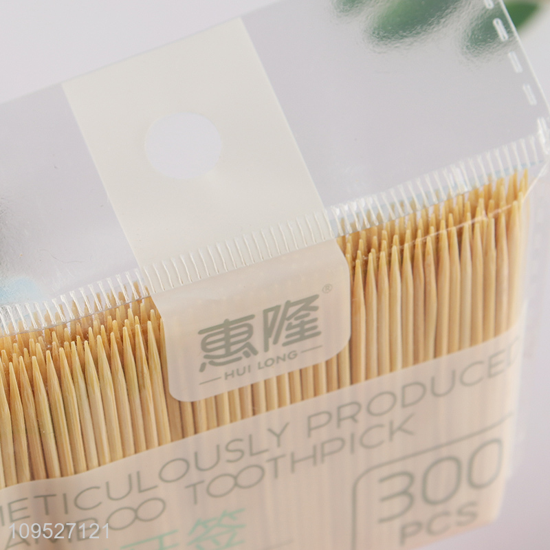 Low price 300pcs bamboo toothpicks for daily use