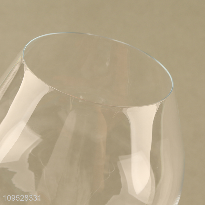Factory price large capacity glass champagne cup goblet cup