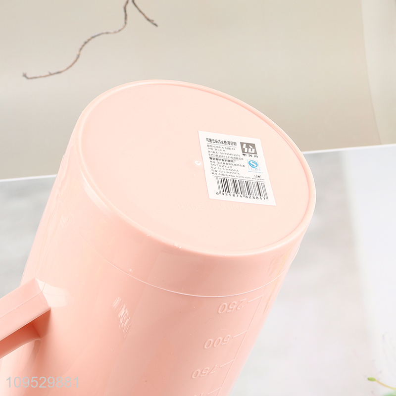 Top products 2L plastic cold water jug water cup set