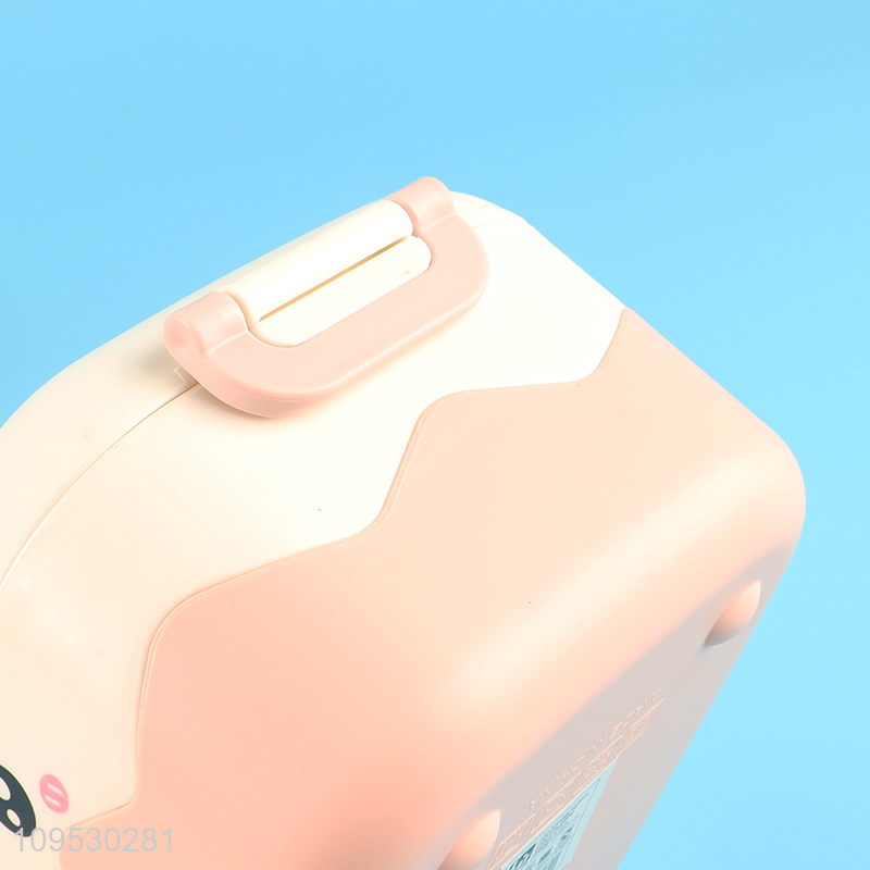 Yiwu market 1200ml portable lunch box with spoon and fork