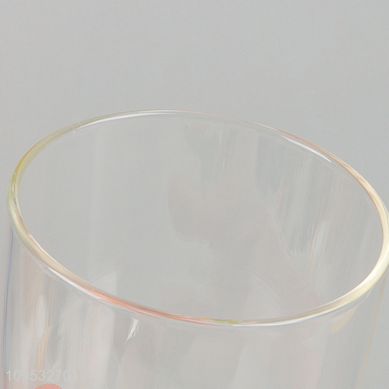 Top sale clear glass water cup drinking cup