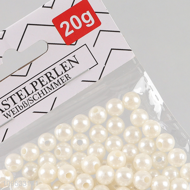 DIY Jewelry Making Round Fake Pearl Loose Beads