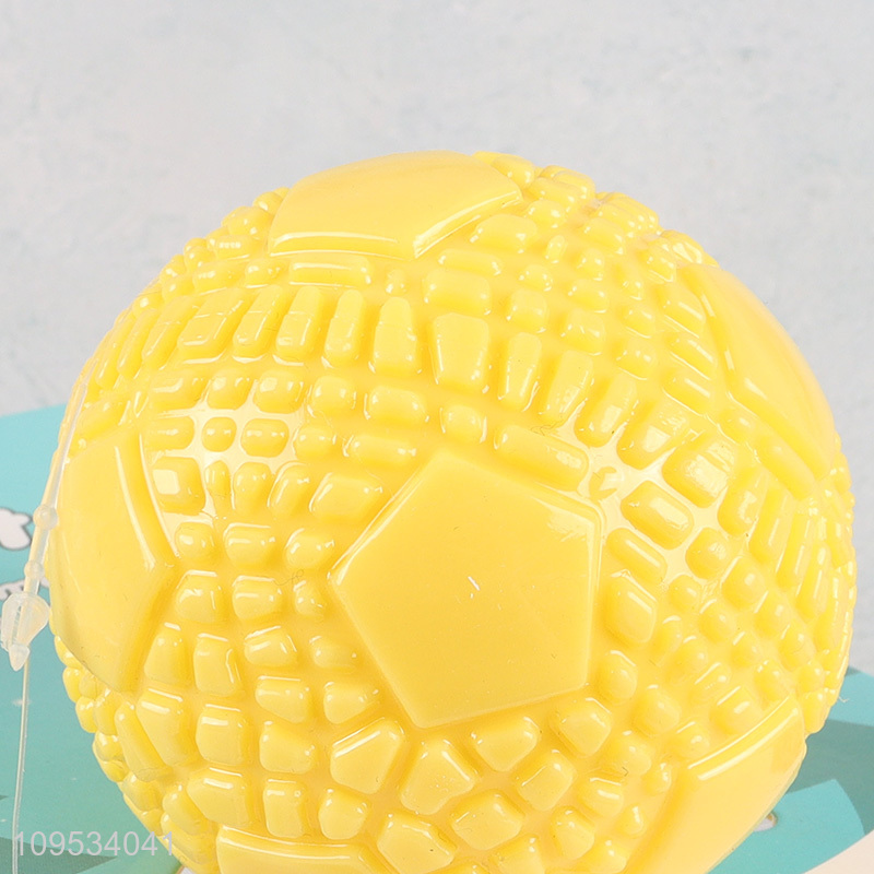 Best quality yellow pet interactive toys ball toys